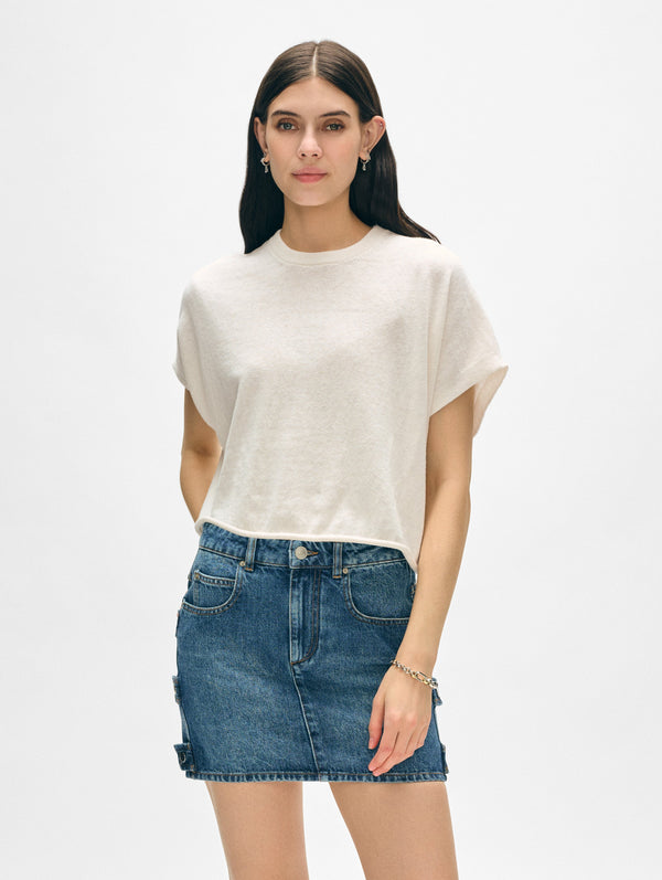 Linen Blend Easy T-Shirt