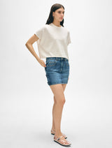 Linen Blend Easy T-Shirt