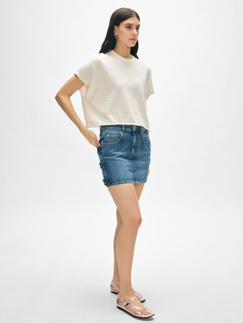 Linen Blend Easy T-Shirt