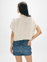 Linen Blend Easy T-Shirt
