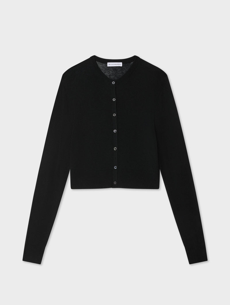 Superfine Cashmere Button Cardigan