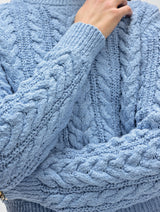 Cotton Cable Crewneck