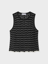 Cotton Pointelle Stitch Tank