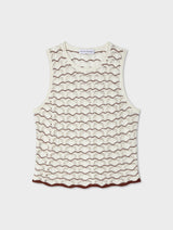 Cotton Pointelle Stitch Tank