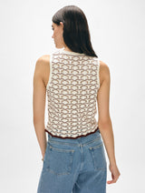 Cotton Pointelle Stitch Tank