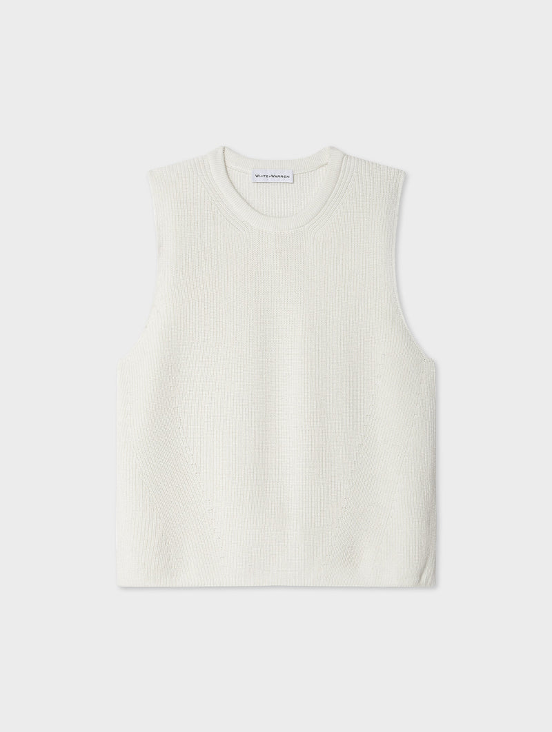 Linen Blend Shell Tank
