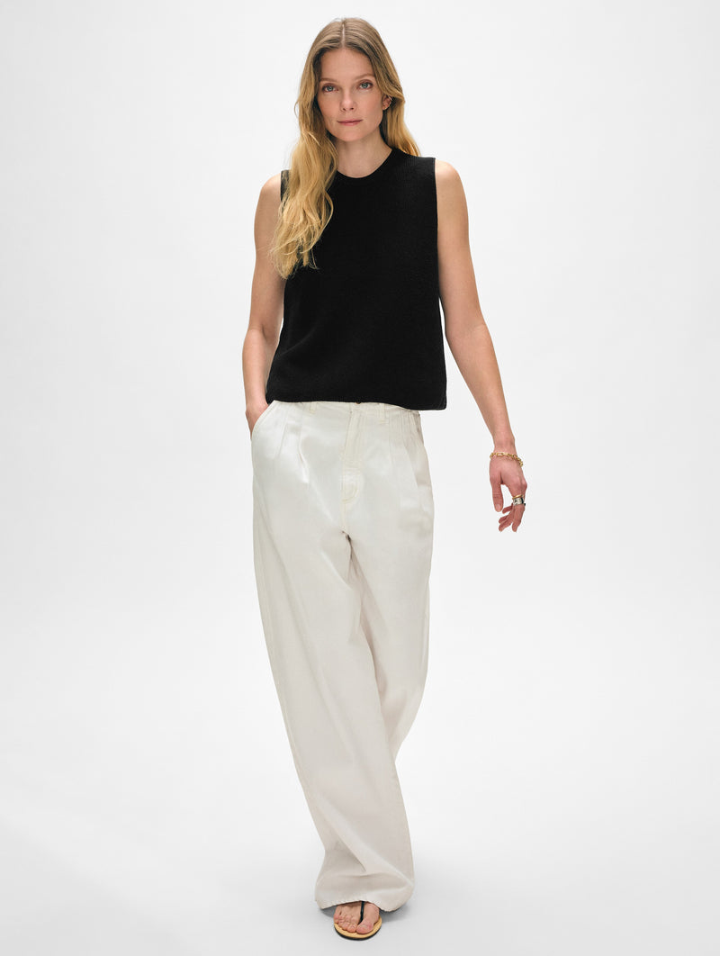 Linen Blend Shell Tank