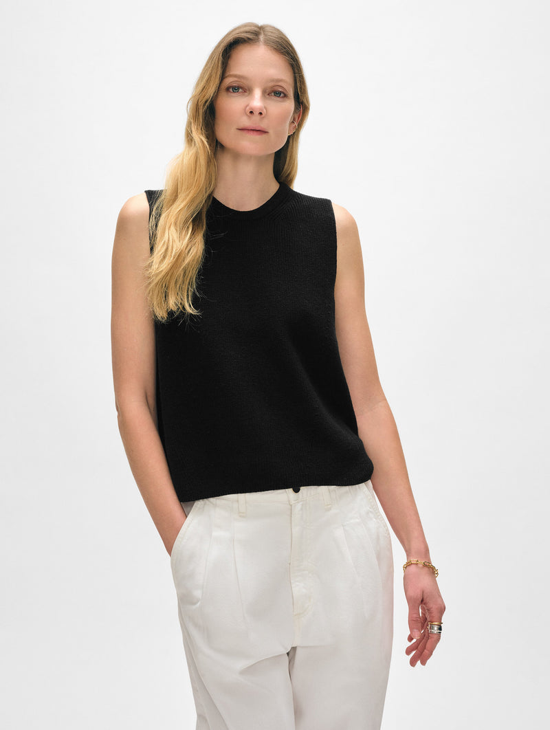 Linen Blend Shell Tank