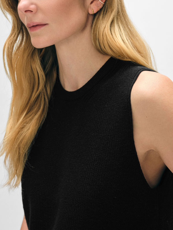 Linen Blend Shell Tank