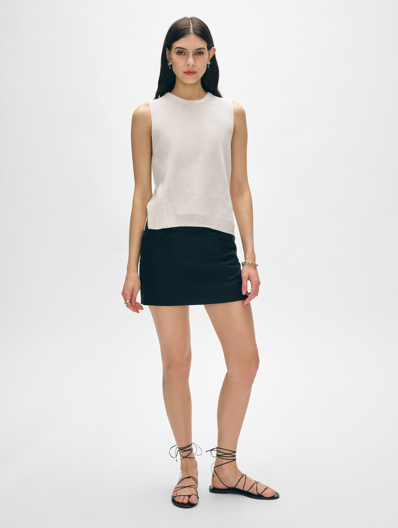 Linen Blend Shell Tank