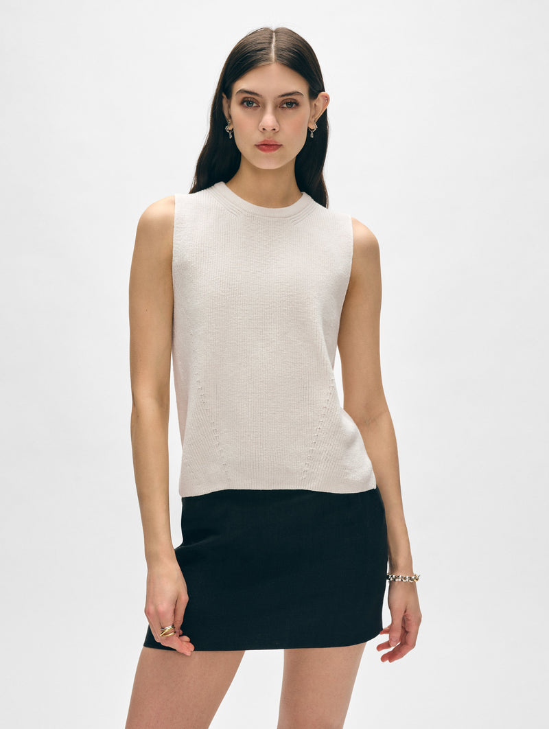 Linen Blend Shell Tank