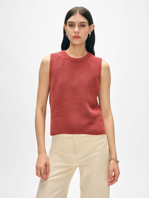 Linen Blend Shell Tank