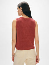 Linen Blend Shell Tank
