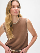 Cotton Blanket Trim Tank
