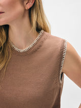 Cotton Blanket Trim Tank