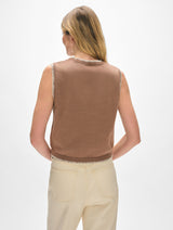 Cotton Blanket Trim Tank