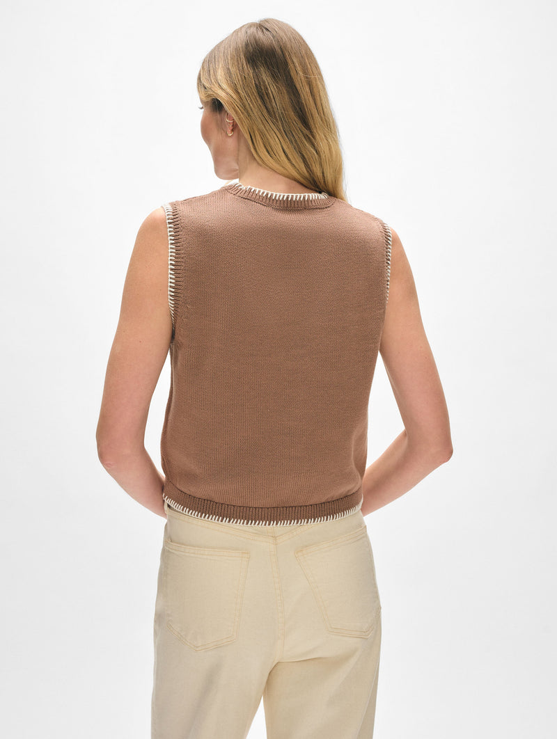 Cotton Blanket Trim Tank