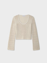 Cotton Tape Fluted Top