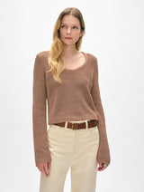 Cotton Tape Fluted Top