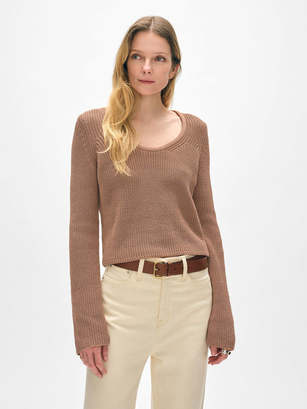 Cotton Tape Fluted Top