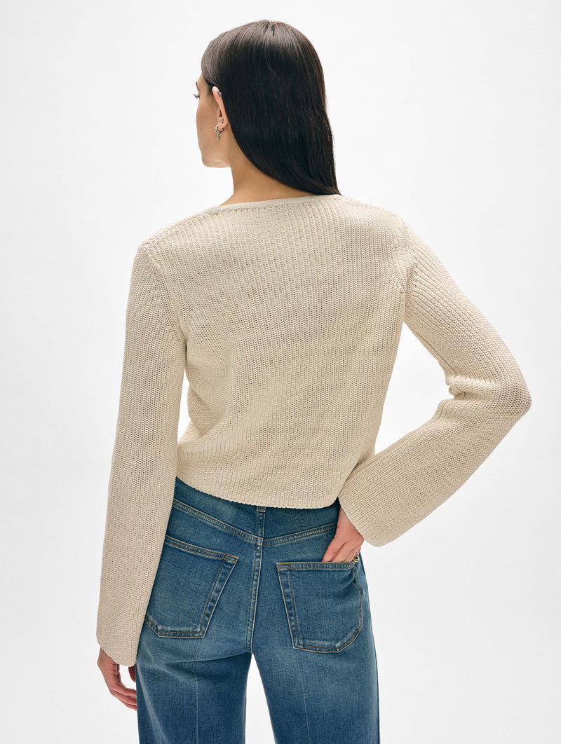 Cotton Tape Fluted Top