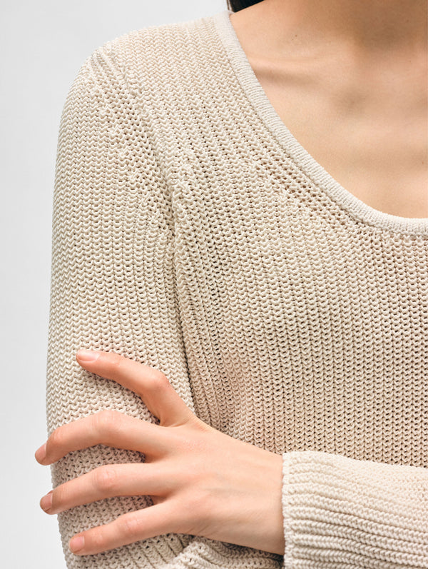 Cotton Tape Fluted Top