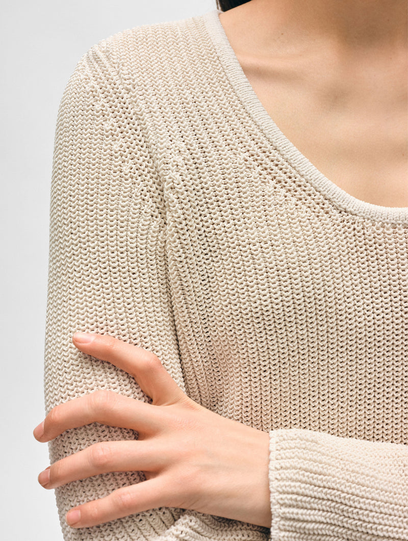 Cotton Tape Fluted Top