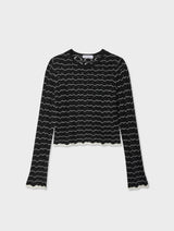 Cotton Pointelle Stitch Top