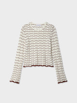 Cotton Pointelle Stitch Top