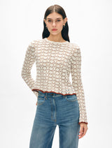 Cotton Pointelle Stitch Top