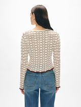 Cotton Pointelle Stitch Top