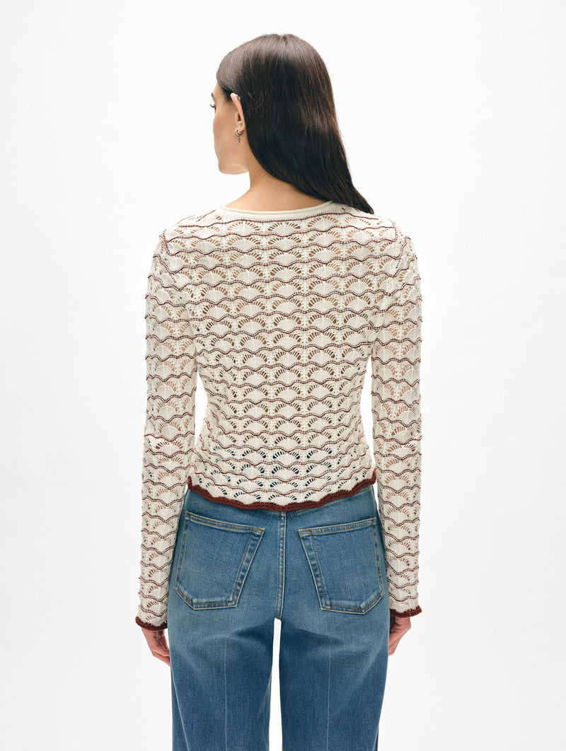 Cotton Pointelle Stitch Top