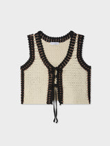 Hand-Crochet Reversible Tie Tank