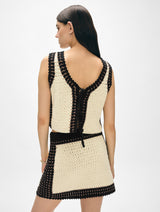 Hand-Crochet Reversible Tie Tank