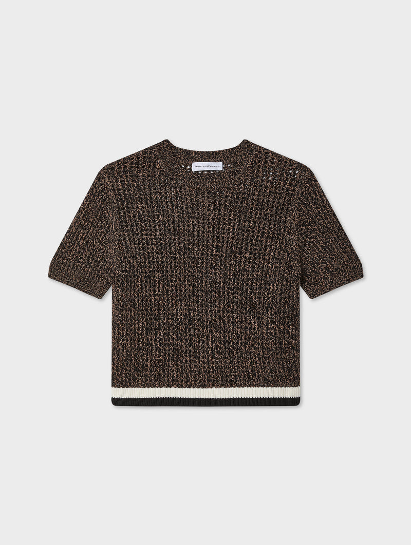 Cotton Mesh T-Shirt