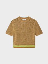 Cotton Mesh T-Shirt