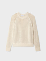 Fine Cotton Bouclé Mesh Sweatshirt