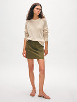 Fine Cotton Bouclé Mesh Sweatshirt