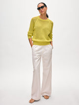 Fine Cotton Bouclé Mesh Sweatshirt