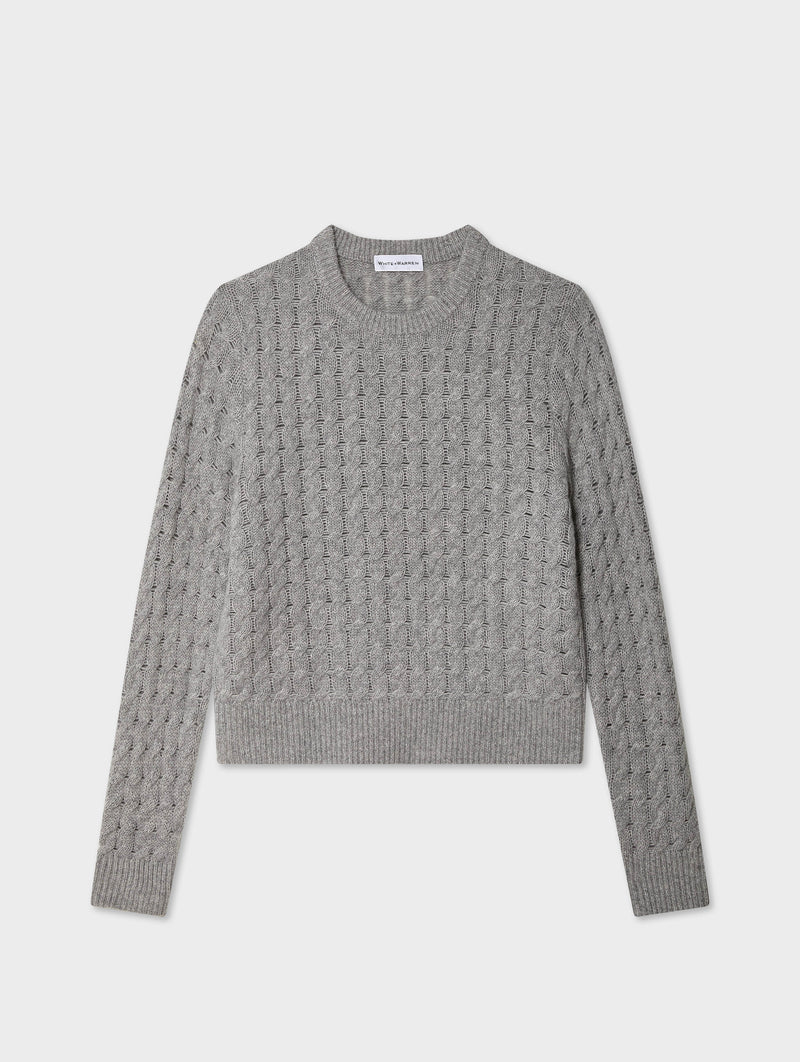 Cashmere Cable Crewneck