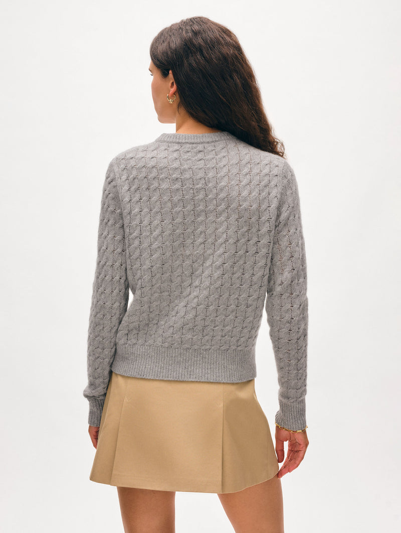 Cashmere Cable Crewneck