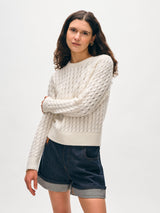Cashmere Cable Crewneck