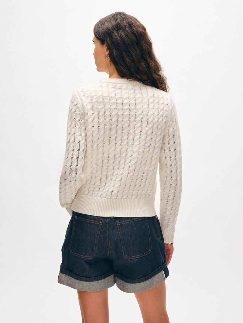 Cashmere Cable Crewneck