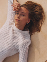 Cashmere Cable Crewneck