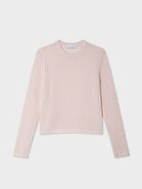 Cashmere Waffle Mesh Crewneck