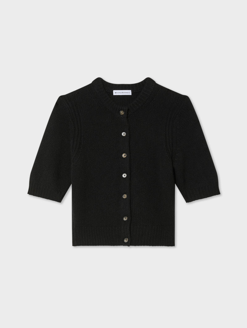 Cashmere Short Sleeve Cardigan