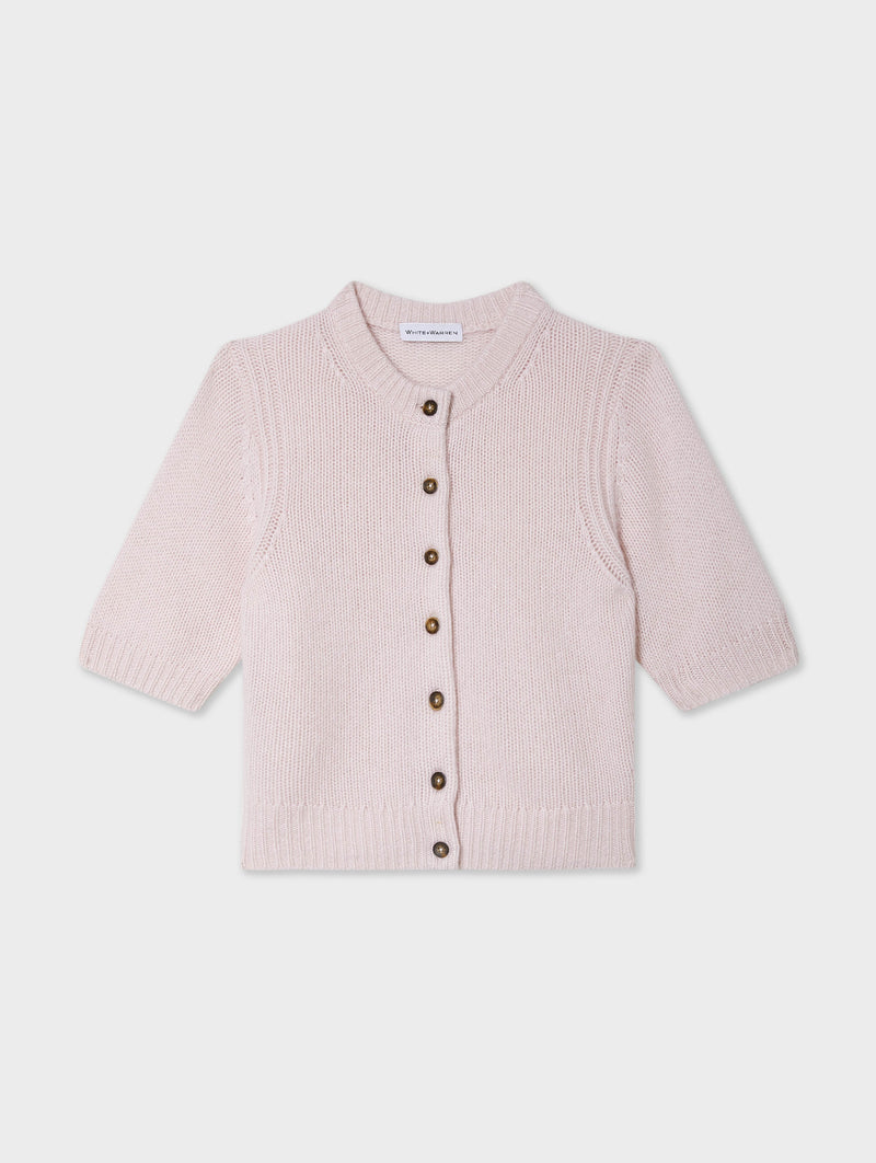 Cashmere Short Sleeve Cardigan