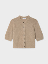 Cashmere Short Sleeve Cardigan