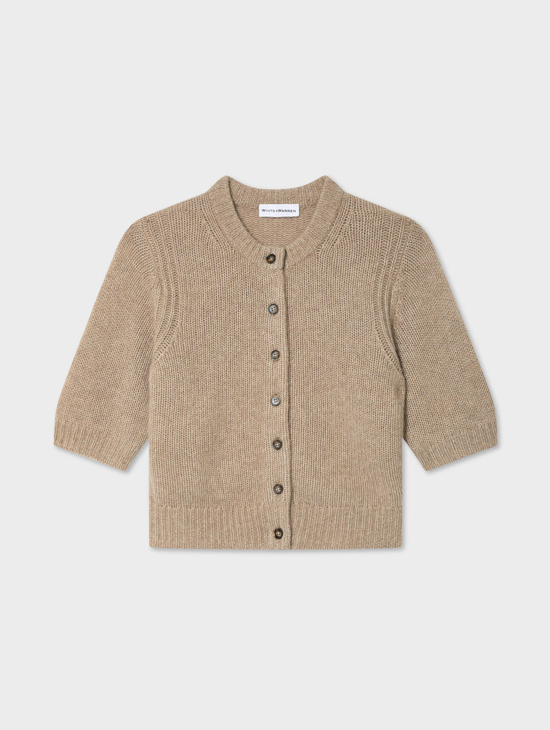 Cashmere Short Sleeve Cardigan