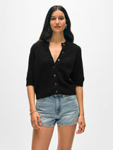 Cashmere Short Sleeve Cardigan